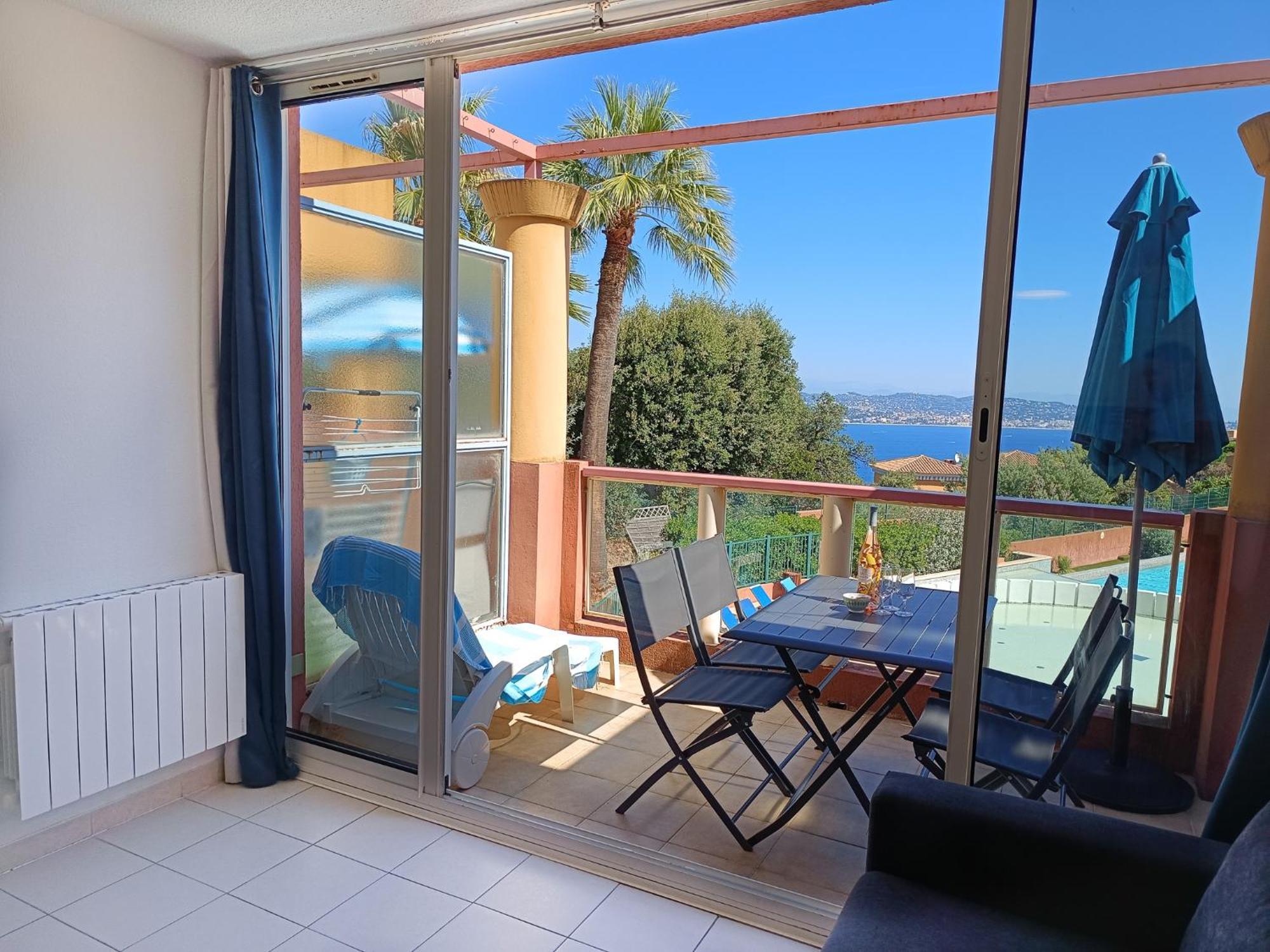 Théoule-sur-Mer Magnifique Vue Mer Et Piscine - Les Cles De L Esterel מראה חיצוני תמונה