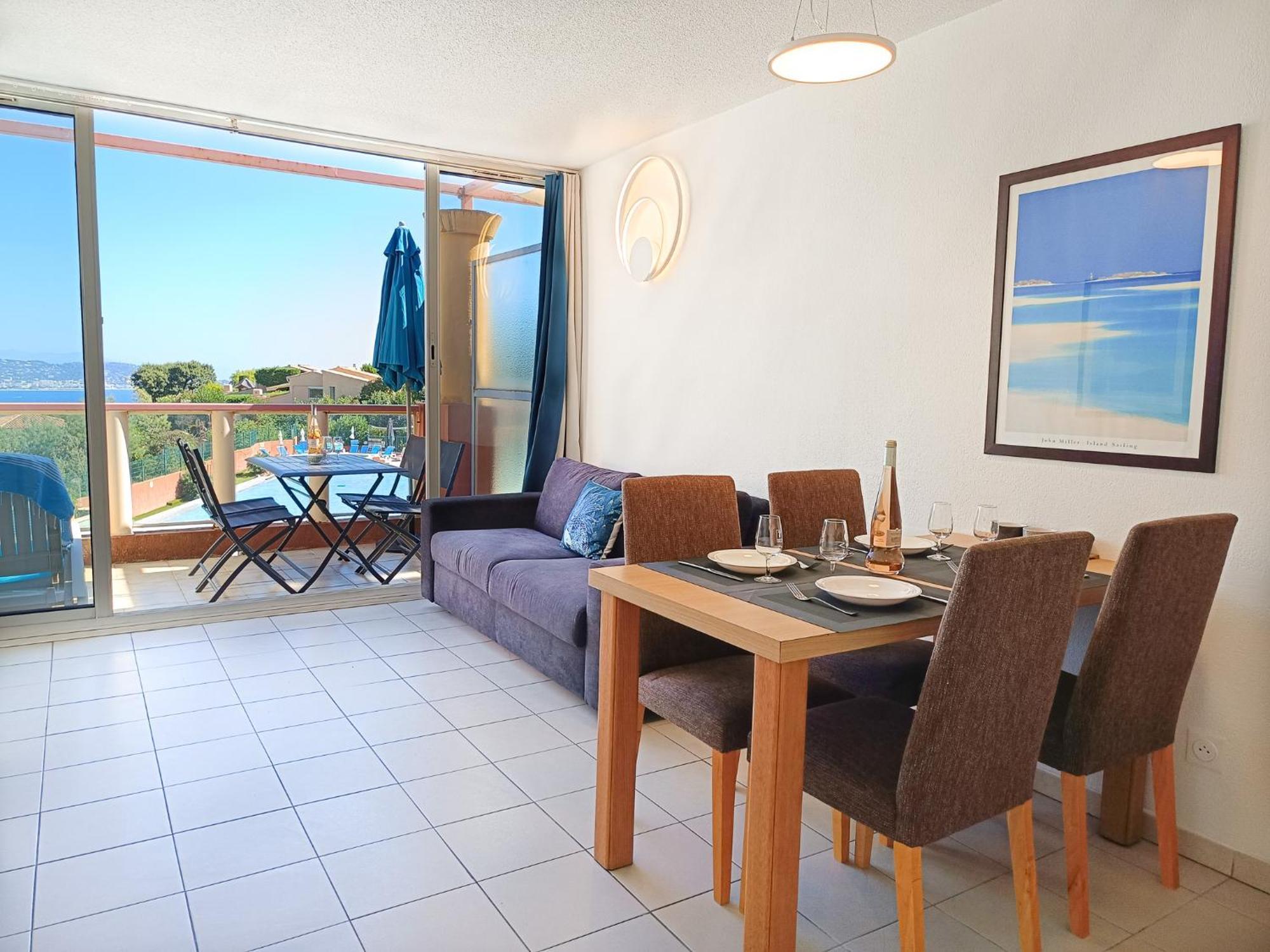 Théoule-sur-Mer Magnifique Vue Mer Et Piscine - Les Cles De L Esterel מראה חיצוני תמונה